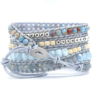 Healing Blue Topaz Wrap Bracelet - Aurina-State of Style