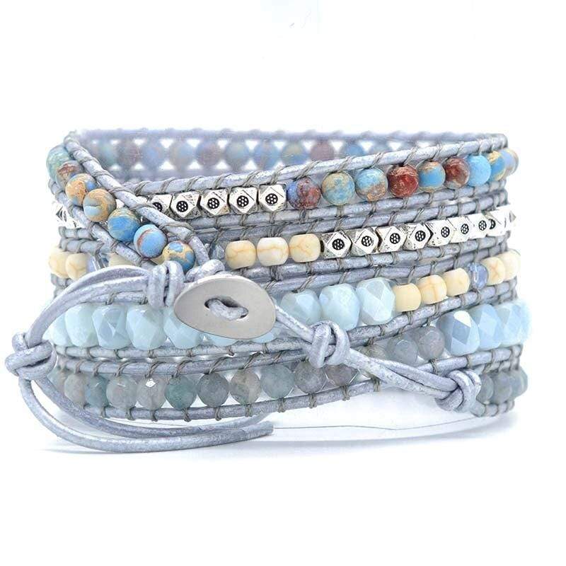 Healing Blue Topaz Wrap Bracelet - Aurina-State of Style