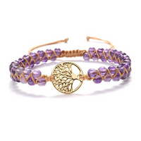 Healing Bracelet for Women | Crystal Bead Jewellery-Purple-State of Style