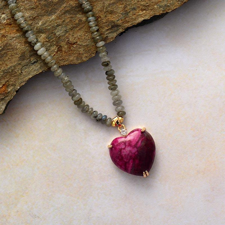 Healing Heart Bead Necklace - Nova-State of Style