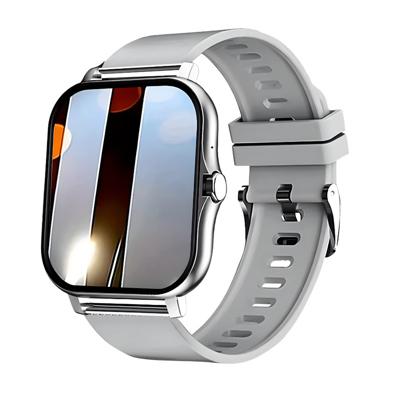 Health Monitor Smartwatch - VitalTrack-Silver-State of Style