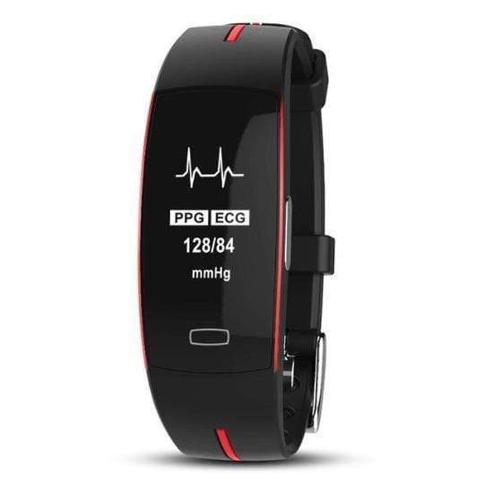 HealthGuardian Smart Blood Pressure and Heart Rate Monitor-Black/Red-State of Style