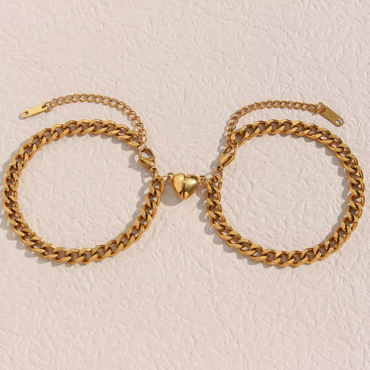 Heart Bracelet Set - Liora-Gold-State of Style