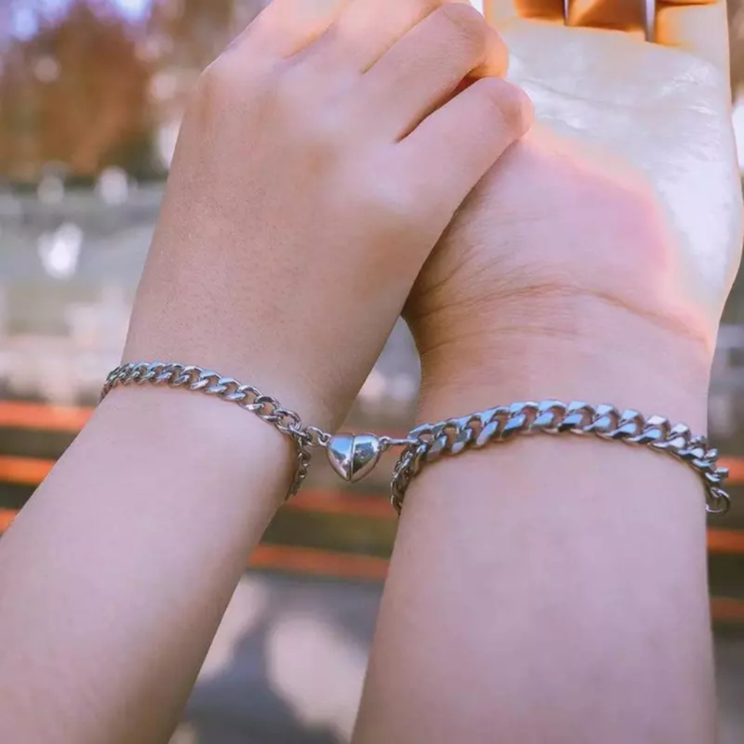 Heart Bracelet Set - Liora-Silver-State of Style