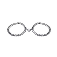 Heart Bracelet Set - Liora-Silver-State of Style