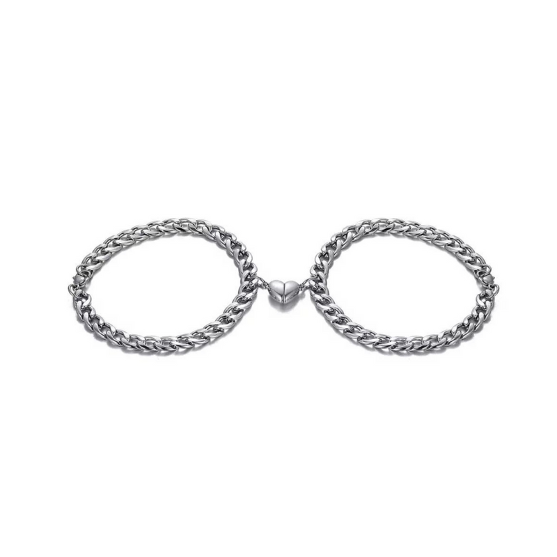 Heart Bracelet Set - Liora-Silver-State of Style