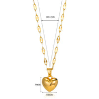 Heart Pendant Necklace | Elegant Jewellery for Women-Concave Heart-State of Style
