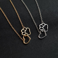 Heartwarming Necklace for Animal Lovers - PawHeart-Gold-State of Style