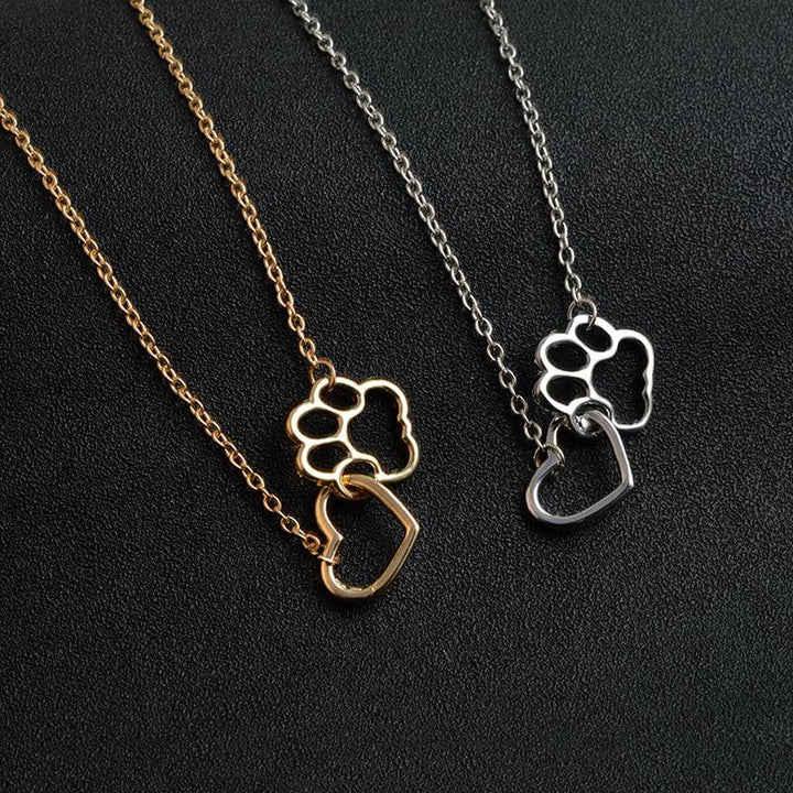 Heartwarming Necklace for Animal Lovers - PawHeart-Gold-State of Style