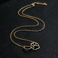 Heartwarming Necklace for Animal Lovers - PawHeart-Gold-State of Style