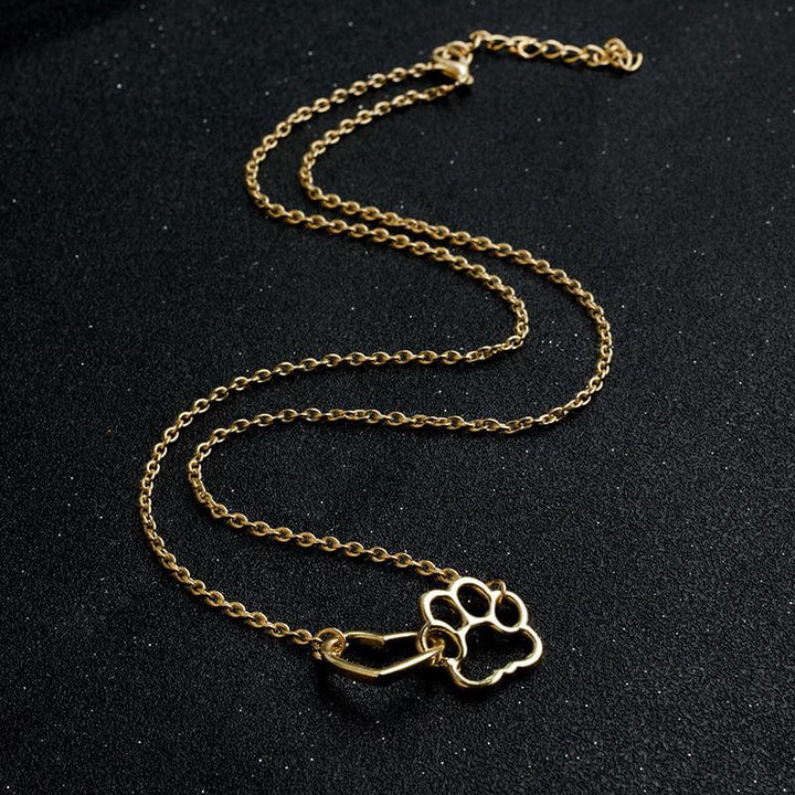 Heartwarming Necklace for Animal Lovers - PawHeart-Gold-State of Style