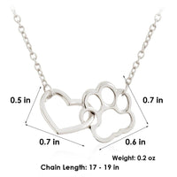 Heartwarming Necklace for Animal Lovers - PawHeart-Gold-State of Style