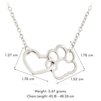Heartwarming Necklace for Animal Lovers - PawHeart-Gold-State of Style