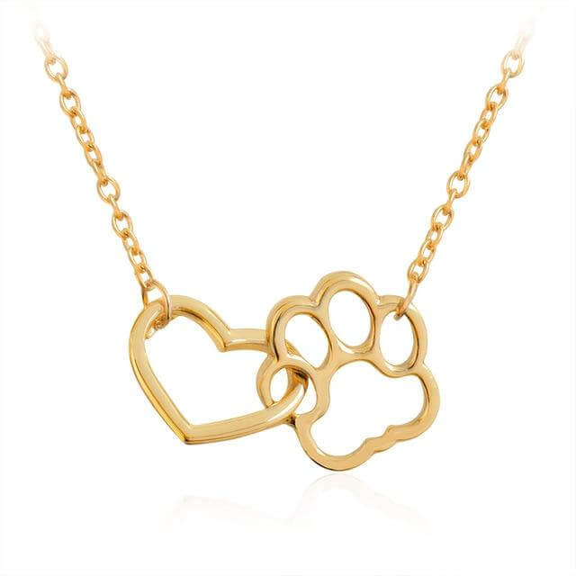 Heartwarming Necklace for Animal Lovers - PawHeart-Gold-State of Style