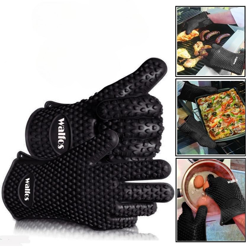 Heat-Resistant Gloves - GrillGuard-Black-State of Style