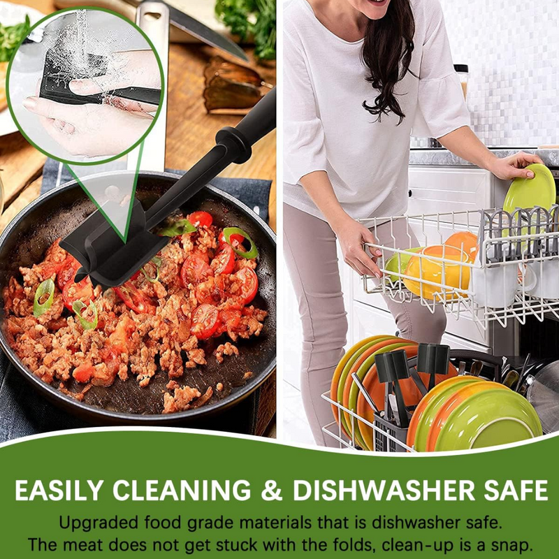 Heat-resistant Meat Chopper-Black-State of Style