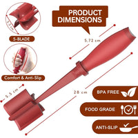 Heat-resistant Meat Chopper-Black-State of Style