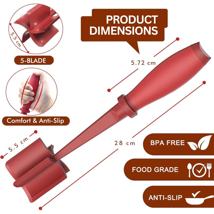 Heat-resistant Meat Chopper-Black-State of Style