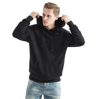 Heated Unisex Hoodie - ThermaHoodie-Grey-S-State of Style