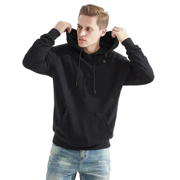 Heated Unisex Hoodie - ThermaHoodie-Grey-S-State of Style