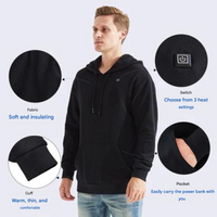 Heated Unisex Hoodie - ThermaHoodie-Grey-S-State of Style