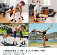 Heavy Wooden Push-Up Handles - Non-slip Parallettes Bars-State of Style