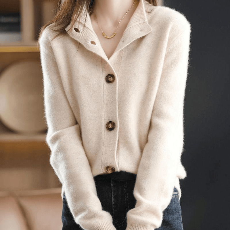 HeidiesCardigan | Women's Soft & Stylish Cardigan-Beige-S-State of Style