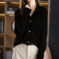 HeidiesCardigan | Women's Soft & Stylish Cardigan-Black-S-State of Style