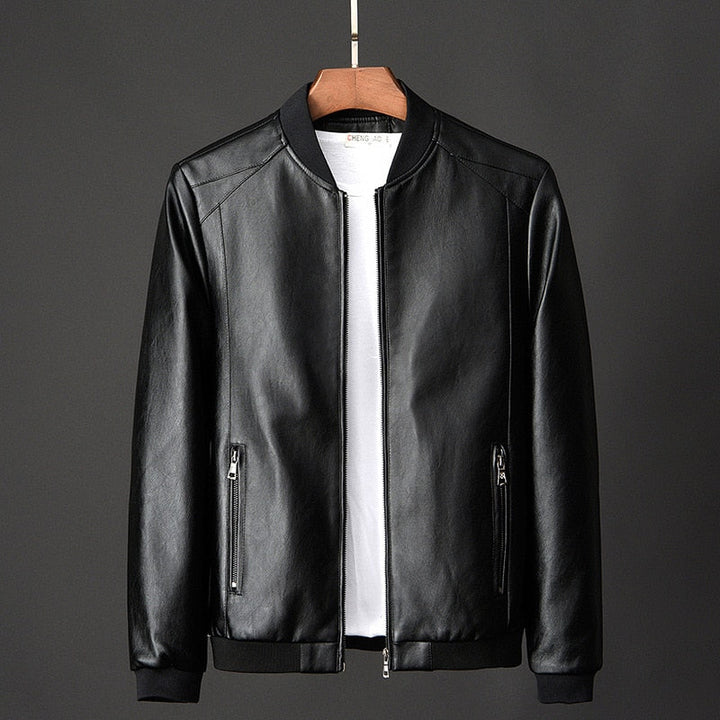 HeikosJacket | Men's Stylish Vegan Leather Jacket-Black-M-State of Style