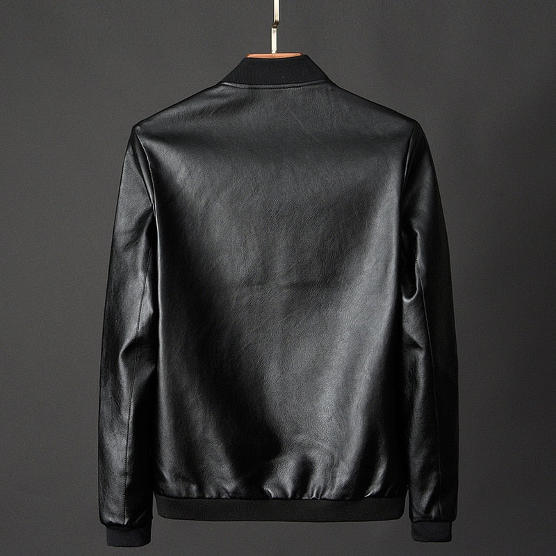 HeikosJacket | Men's Stylish Vegan Leather Jacket-Marine-M-State of Style