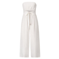 HelenasSuit | Women's Stylish Open-Back Jumpsuit-White-S-State of Style
