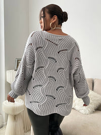 HendrikasShirt | Women's Cosy Oversized Sweater-Grey-S-State of Style