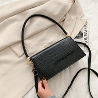 HerBag | Women's Stylish Crossbody Handbag-Black-26x14x7cm-State of Style