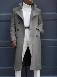 Men's Coat with Double-Breasted Closure – Matteo