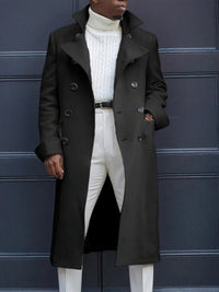 Men's Coat with Double-Breasted Closure – Matteo