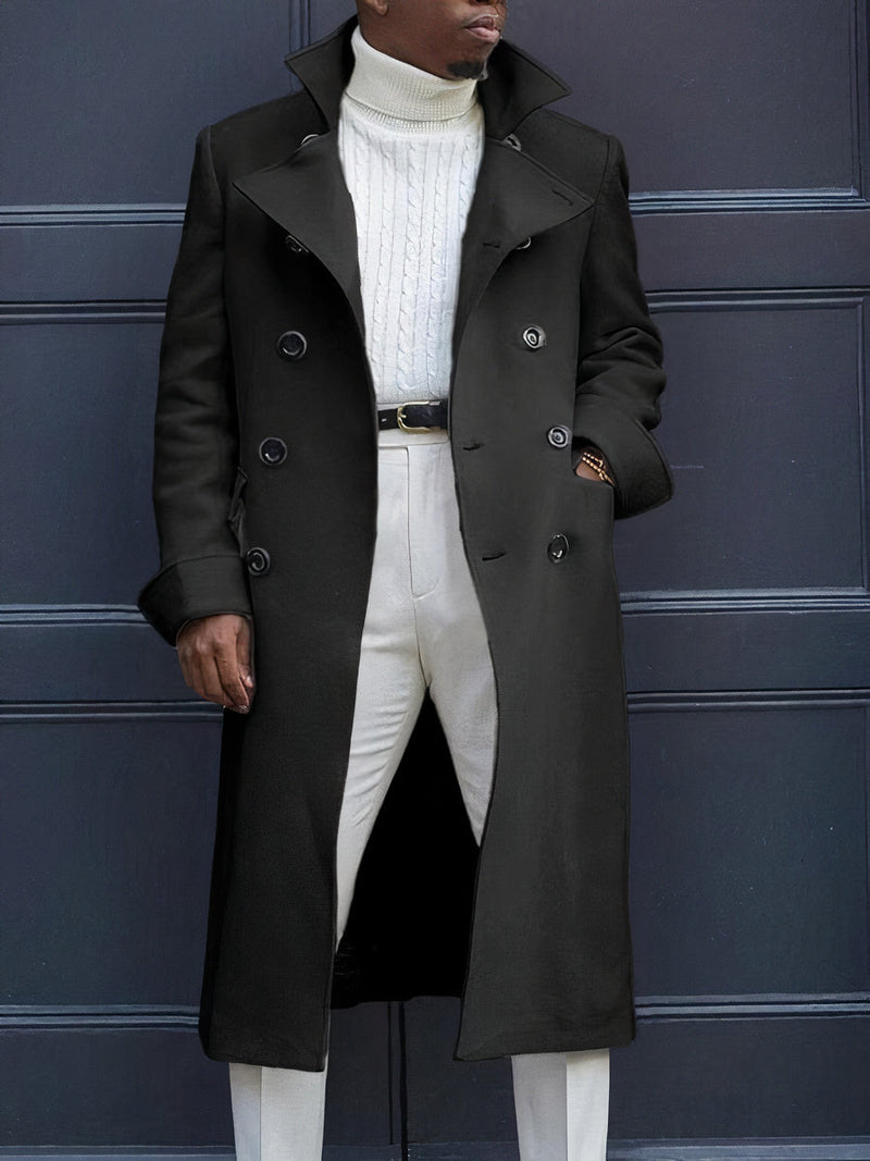 Men's Coat with Double-Breasted Closure – Matteo