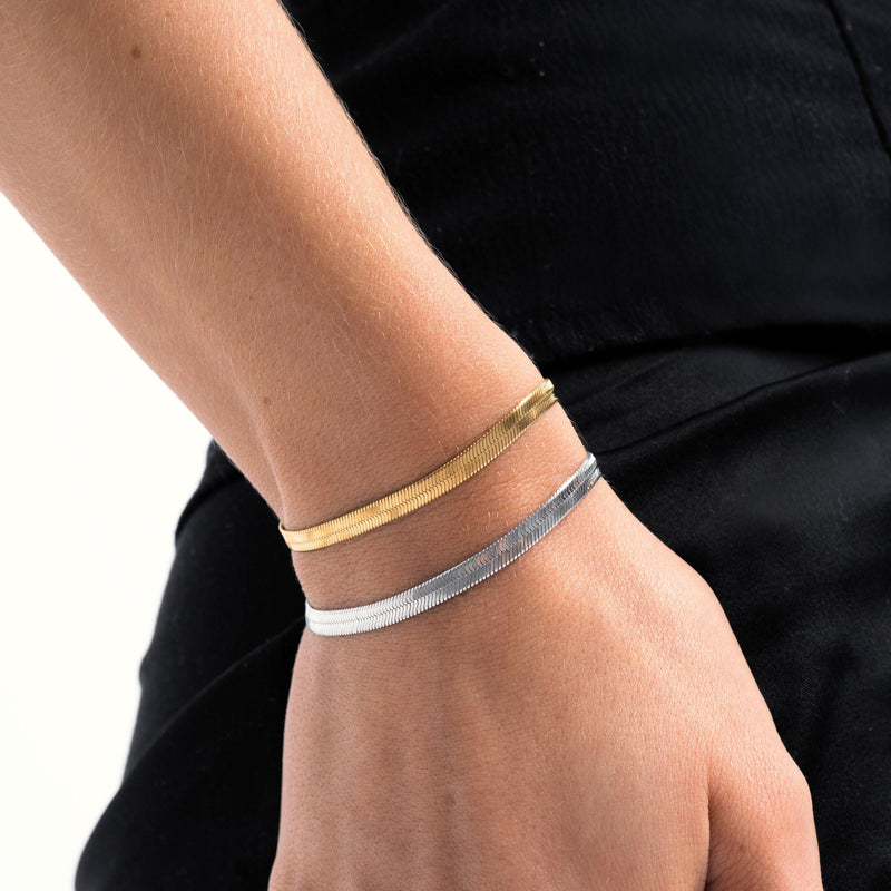 Herringbone Bracelet - Lana-Gold-State of Style