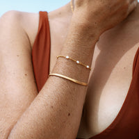 Herringbone Bracelet - Lana-Gold-State of Style