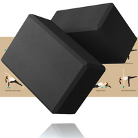 High Density EVA Foam Yoga Blocks (2 Pieces)-Black-State of Style
