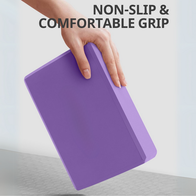 High Density EVA Foam Yoga Blocks (2 Pieces)-Grey-State of Style