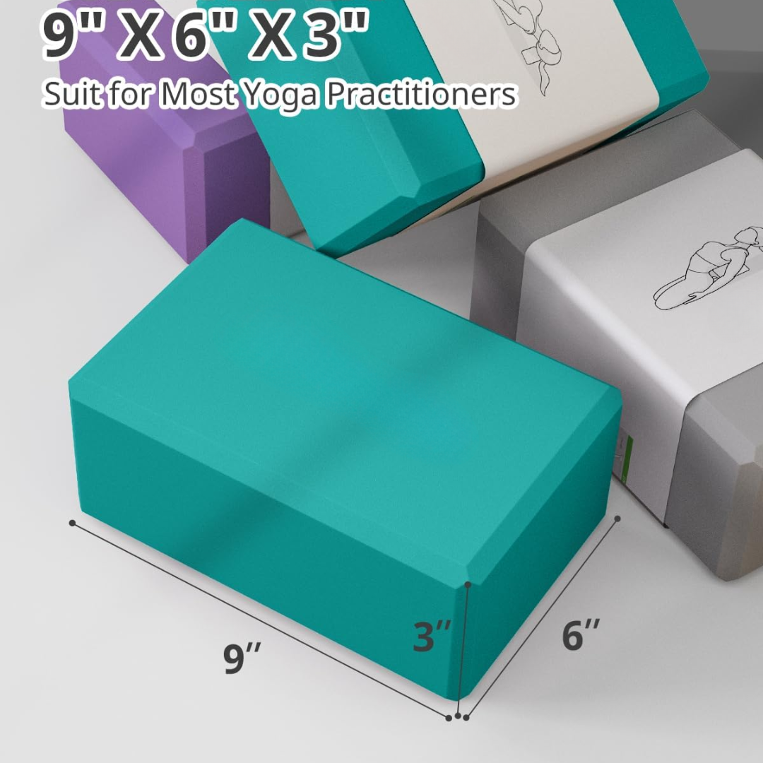 High Density EVA Foam Yoga Blocks (2 Pieces)-Grey-State of Style