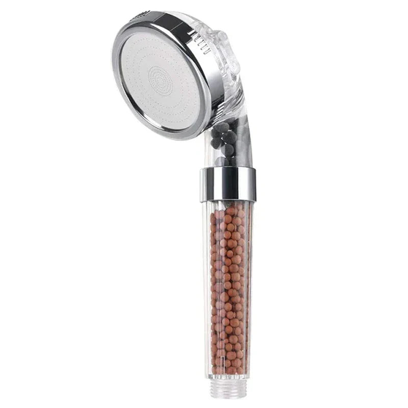 High Pressure Water-Saving Shower Head with Filter - AquaGlow-Transparent C-State of Style