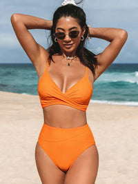 High Waist Bikini Set – Eliva-Orange-S-State of Style