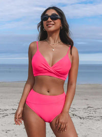 High Waist Bikini Set – Eliva-Pink-S-State of Style