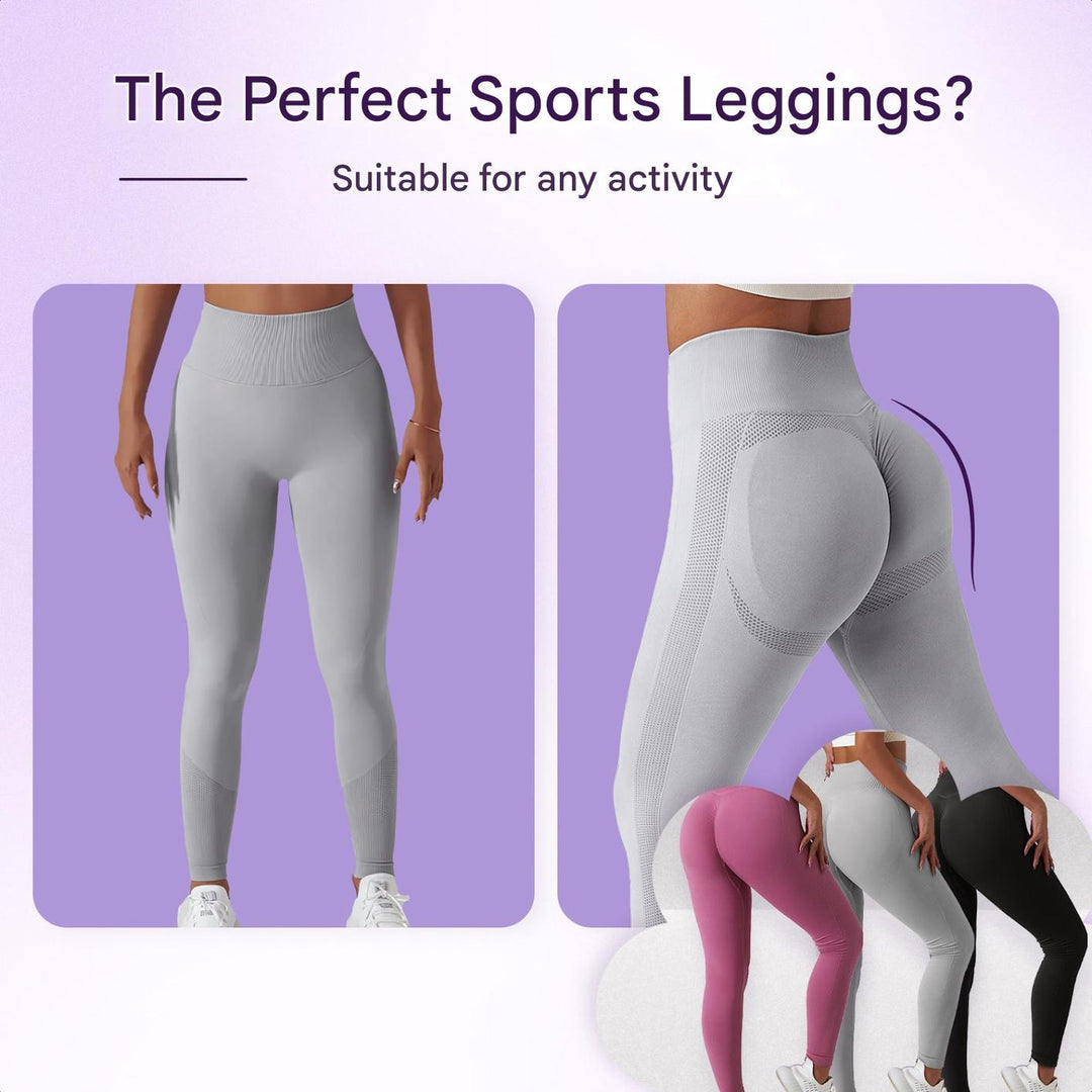 High Waist Ladies' Sports Leggings – FlexFit-Black-S-State of Style