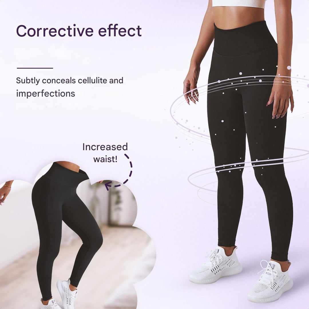 High Waist Ladies' Sports Leggings – FlexFit-Black-S-State of Style