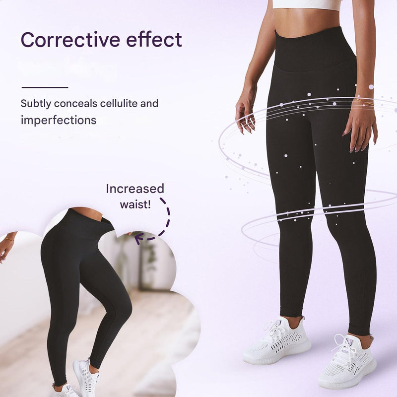 High Waist Ladies' Sports Leggings – FlexFit-Black-S-State of Style