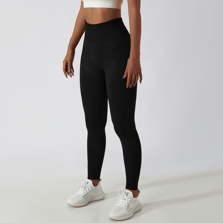 High Waist Ladies' Sports Leggings – FlexFit-Black-S-State of Style