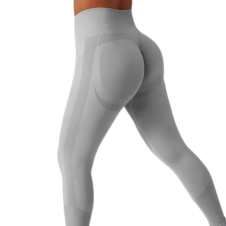 High Waist Ladies' Sports Leggings – FlexFit-Grey-S-State of Style