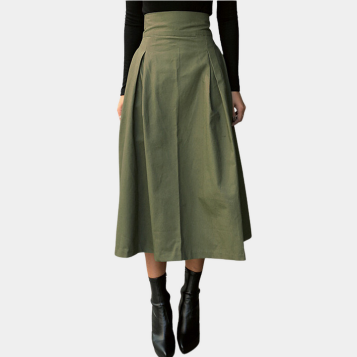High-Waist Skirt with Bow Detail - Elina-Black-XS-State of Style